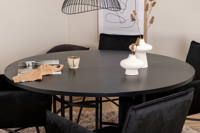 Copenhagen Matgrupp 140 cm Rund med 4 Petra stolar - Möbler - Bord & matgrupper - Matgrupper