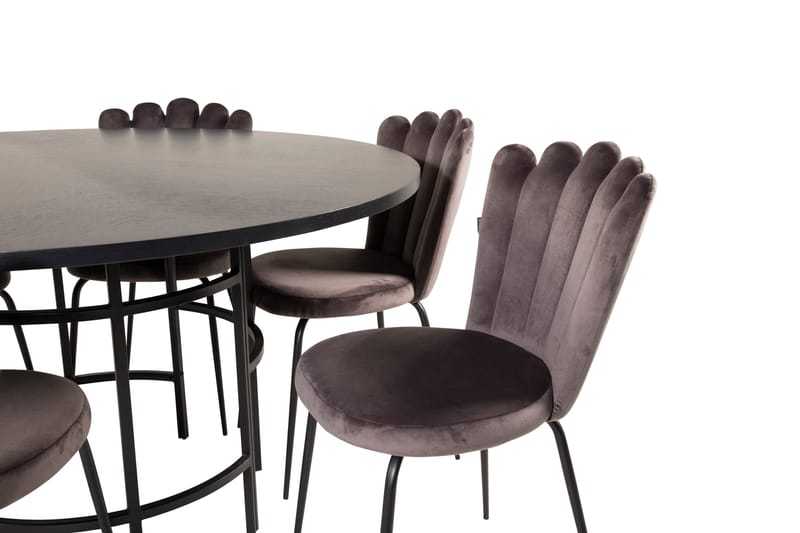 Copenhagen Matgrupp 140 cm Rund med 6 Limhamn stolar - Möbler - Bord & matgrupper - Matgrupper