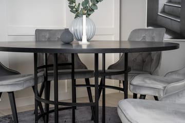 Copenhagen Matgrupp 140 cm Rund med 6 Velvet Deluxe stolar - Möbler - Bord & matgrupper - Matgrupper
