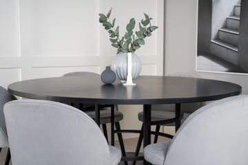 Copenhagen Matgrupp 140 cm Rund med 6 Velvet stolar - Möbler - Bord & matgrupper - Matgrupper