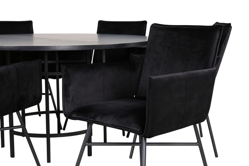 Copenhagen Matgrupp 140 cm Rund med 6 Petra stolar - Möbler - Bord & matgrupper - Matgrupper