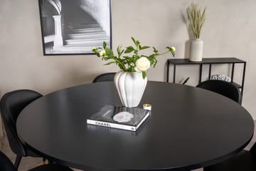 Copenhagen Matgrupp med 6 Valera Matstolar Mässing/Svart - Furniture Fashion - Möbler - Bord & matgrupper - Matgrupper