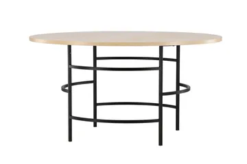Copenhagen Runt Matbord 140 cm med Trä- och Ekutseende - Whitewash - Möbler - Bord & matgrupper - Matbord & köksbord