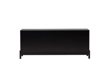 Corpus Golvstående Tv Bänk 138 cm med Förvaring i Målat Trä - Svart - Möbler - Tv möbel & mediamöbel - TV bänk & mediabänk
