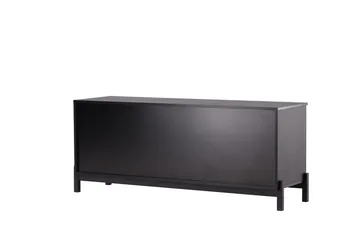 Corpus Golvstående Tv Bänk 138 cm med Förvaring i Målat Trä - Svart - Möbler - Tv möbel & mediamöbel - TV bänk & mediabänk