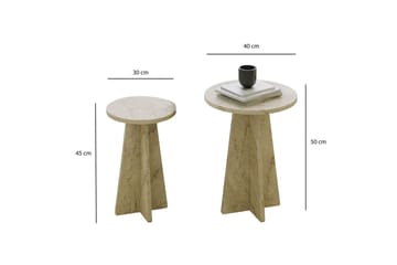 Corren Soffbord 40 cm - Travertine - Möbler - Bord & matgrupper - Soffbord