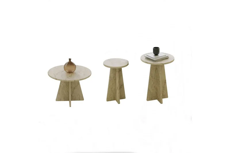 Corren Soffbord 60 cm, Travertine