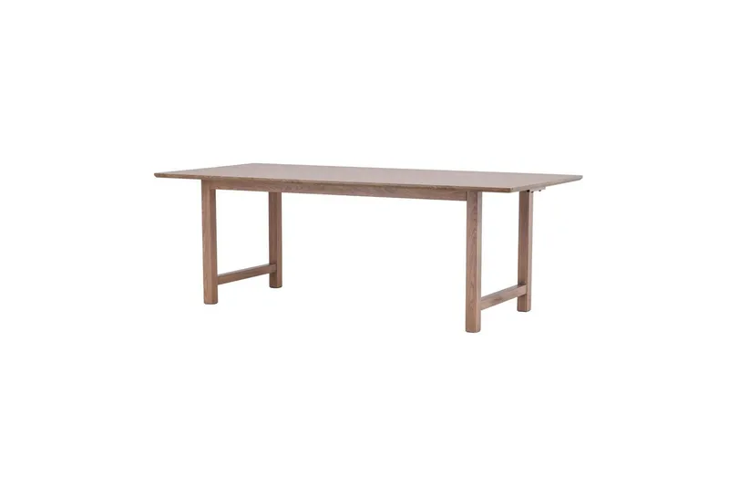 Count Stort Rektangulärt Matbord 220 cm med Trä- och Ekutseende - Brun - Möbler - Bord & matgrupper - Matbord & köksbord