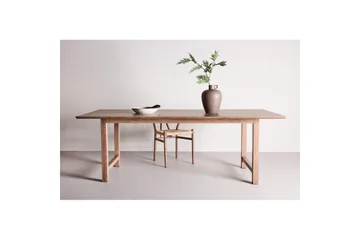 Count Stort Rektangulärt Matbord 220 cm med Trä- och Ekutseende - Brun - Möbler - Bord & matgrupper - Matbord & köksbord