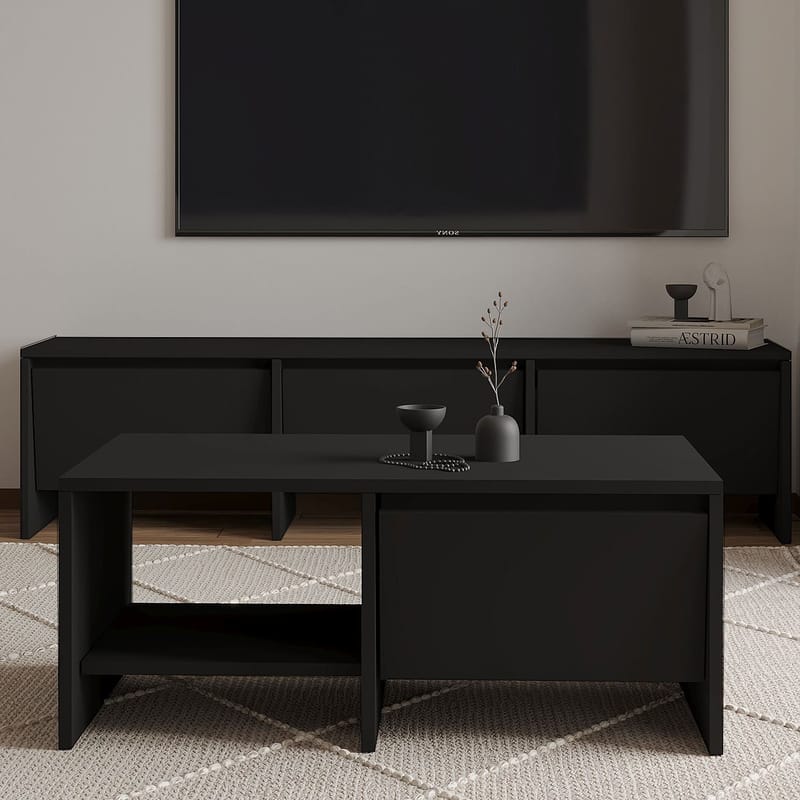 Crala Soffbord 90x35x45 cm - Svart - Möbler - Bord & matgrupper - Soffbord