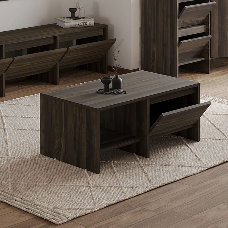 Crala Soffbord 90x35x45 cm - Valnöt - Möbler - Bord & matgrupper - Soffbord