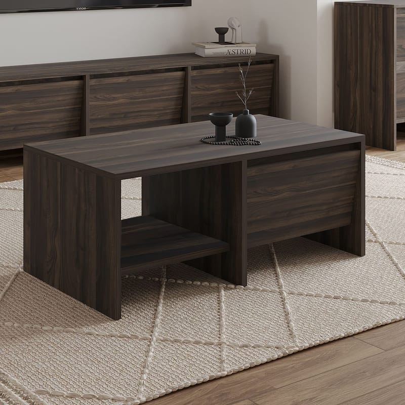 Crala Soffbord 90x35x45 cm - Valnöt - Möbler - Bord & matgrupper - Soffbord