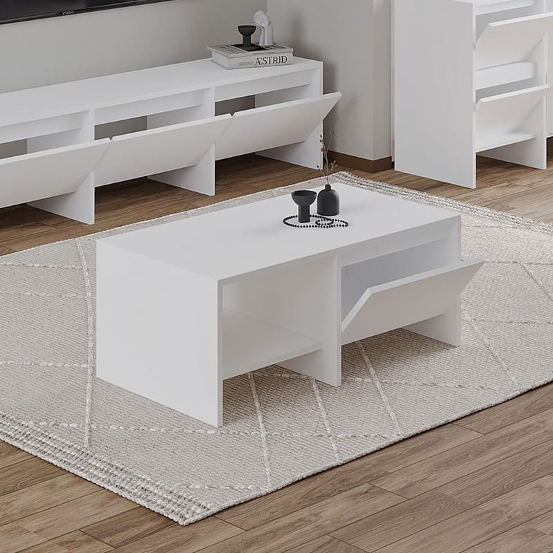 Crala Soffbord 90x35x45 cm - Vit - Möbler - Bord & matgrupper - Soffbord