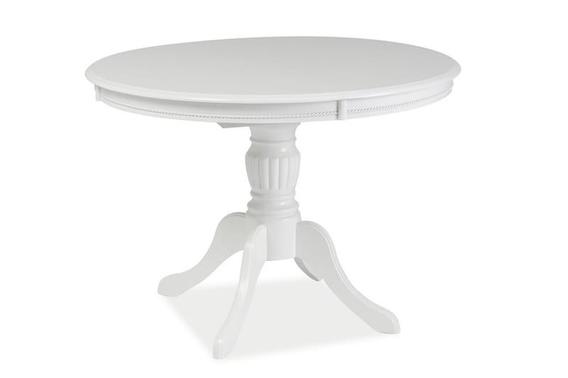 Critz Förlängningsbart Matbord 106-141 cm Ovalt - Vit - Matbord & köksbord
