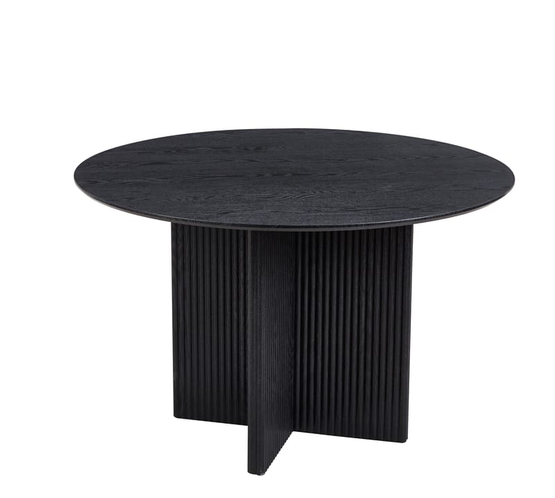 Crossby runt matbord Ø120 cm - Svartbetsad ek - Svartbetsad ek - Möbler - Bord & matgrupper - Matbord & köksbord