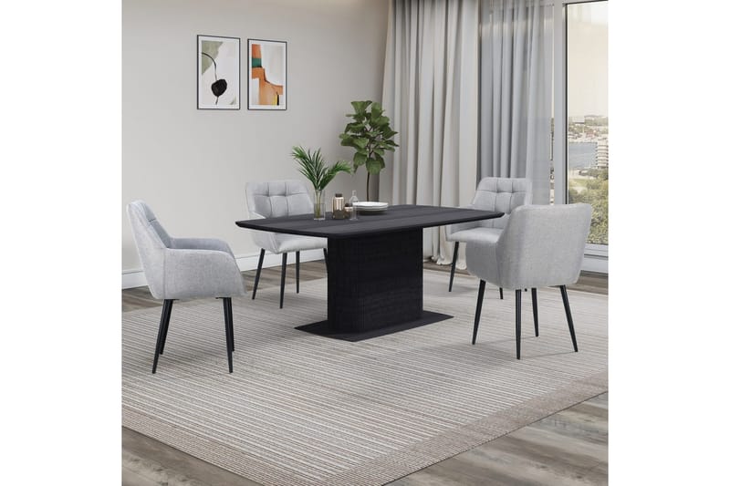 Daleton Matbord Rectangulär 160x90 cm - Svart - Möbler - Bord & matgrupper - Matbord & köksbord