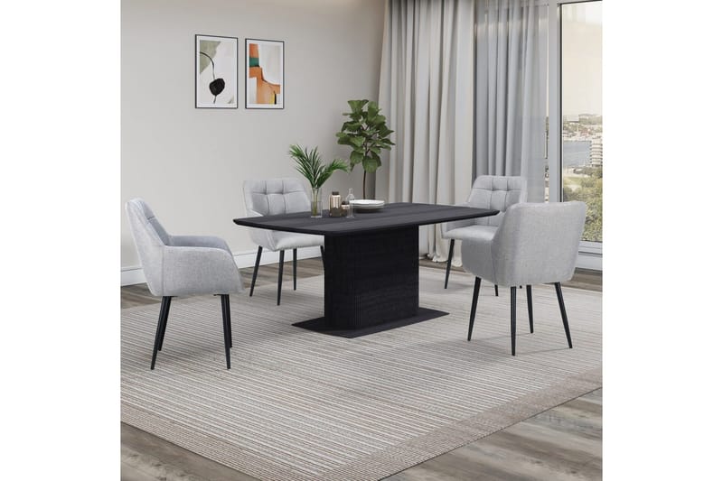 Daleton Matbord Rectangulär 160x90 cm - Svart - Möbler - Bord & matgrupper - Matbord & köksbord