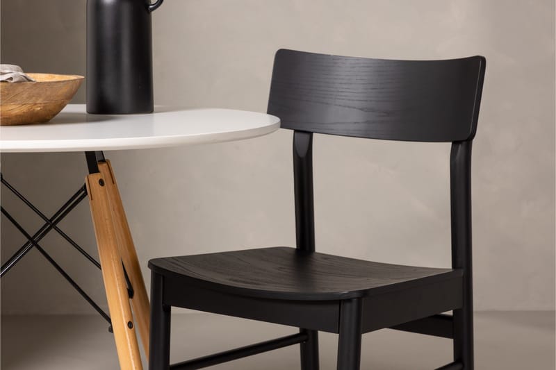 Danburi Matgrupp 60 cm Rund med 2 Montros stolar - Svart - Möbler - Bord & matgrupper - Matgrupper