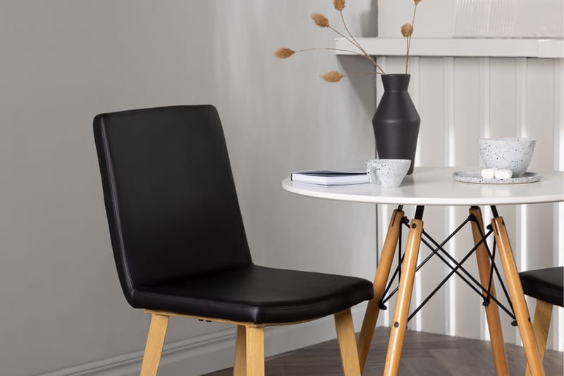 Danburi Matgrupp 60 cm Rund med 2 Today stolar - Svart - Möbler - Bord & matgrupper - Matgrupper