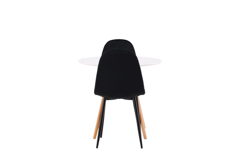Danburi Matgrupp 60 cm Rund med 2 Polar stolar - Svart - Möbler - Bord & matgrupper - Matgrupper