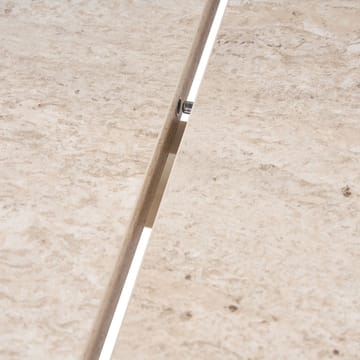 Dano Förlängningsbart Ovalt Matbord 160-200x90 cm med Travertinutseende - Beige - Möbler - Bord & matgrupper - Matbord & köksbord