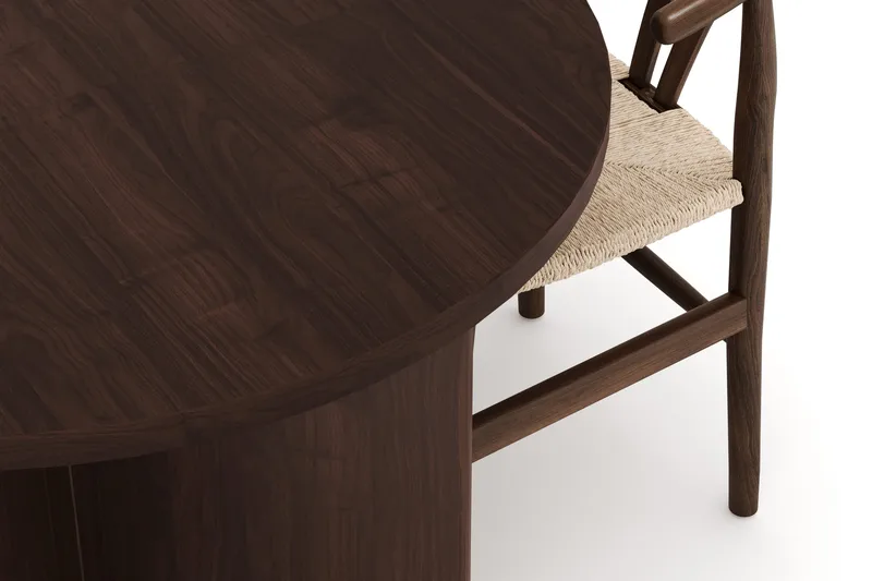 Dano Matbord 180 cm  med 4 Dastoori Matstolar - Valnöt - Möbler - Bord & matgrupper - Matgrupper