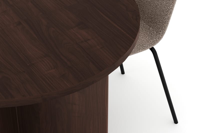 Dano Matbord 180 cm med 4 Katy Matstolar - Valnöt / Greige - Möbler - Bord & matgrupper - Matgrupper