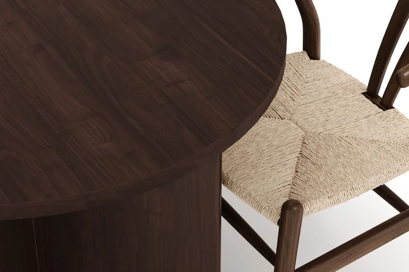 Dano Matbord 180 cm  med 6 Dastoori Matstolar - Valnöt - Möbler - Bord & matgrupper - Matgrupper