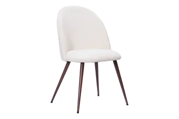 Dano Matbord 180 cm med 6 Nibe Plus Matstolar - Vit/Brun - Möbler - Bord & matgrupper - Matgrupper