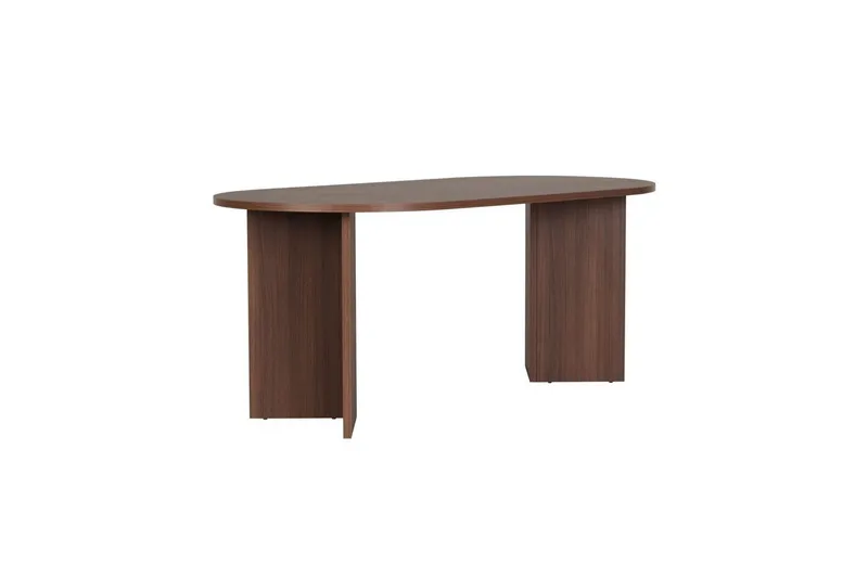 Dano Matbord 180 cm med 6 Nibe Plus Matstolar - Vit/Brun - Möbler - Bord & matgrupper - Matgrupper