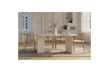 Dano Matbord 180 cm Oval - Natur/Vit - Möbler - Bord & matgrupper - Matbord & köksbord