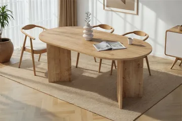 Dano Matbord 180 cm Oval - Safir Ek - Möbler - Bord & matgrupper - Matbord & köksbord
