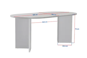 Dano Matbord 180 cm Oval - Safir Ek - Möbler - Bord & matgrupper - Matbord & köksbord