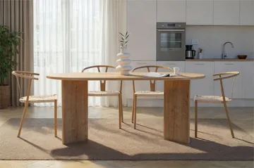 Dano Matbord 180 cm Oval - Safir Ek - Möbler - Bord & matgrupper - Matbord & köksbord