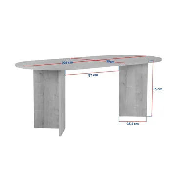 Dano Matbord Oval 200 cm - Natur - Möbler - Bord & matgrupper - Matbord & köksbord