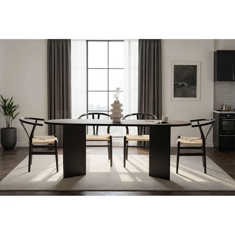 Dano Matbord Oval 200 cm - Svart - Möbler - Bord & matgrupper - Matbord & köksbord