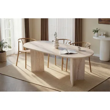 Dano Matbord Oval 200 cm - Taupe - Möbler - Bord & matgrupper - Matbord & köksbord