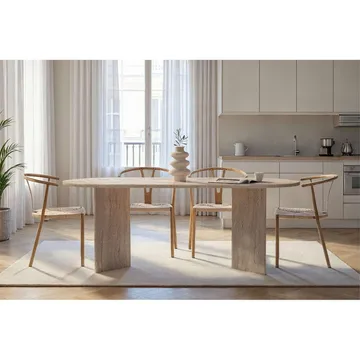 Dano Matbord Oval 200 cm - Taupe - Möbler - Bord & matgrupper - Matbord & köksbord