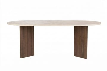 Dano Matbord Oval 200 cm - Travertine Walnut - Möbler - Bord & matgrupper - Matbord & köksbord