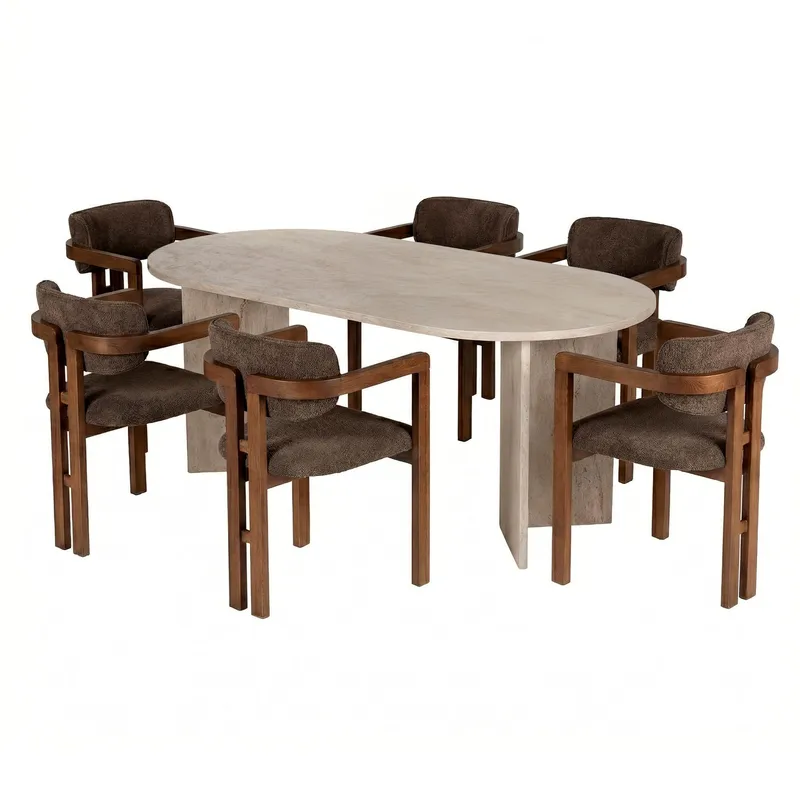 Dano Matgrupp 180 cm med 6 stolar, undefined