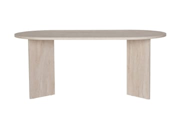 Dano Ovalt Matbord 180x90 cm med Travertinutseende - Beige - Möbler - Bord & matgrupper - Matbord & köksbord