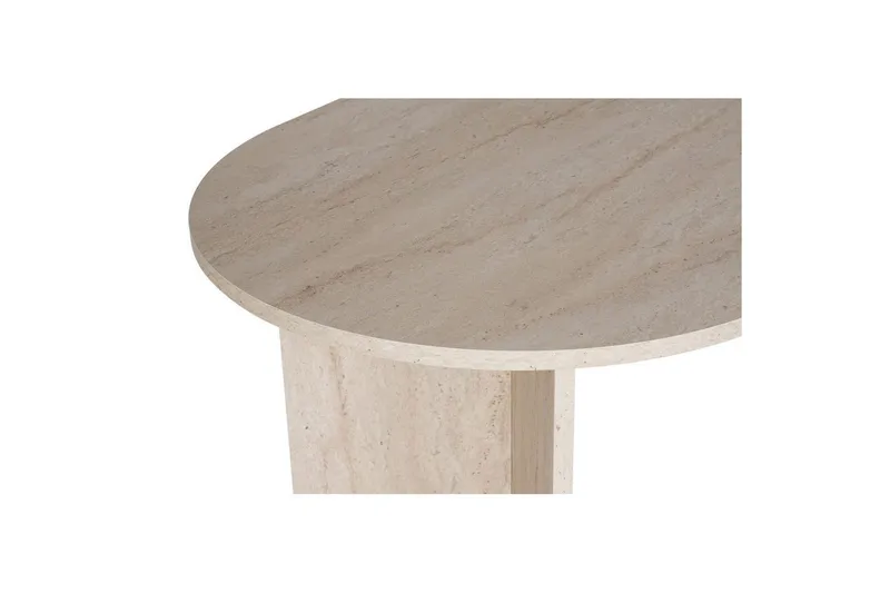Dano Ovalt Matbord 180x90 cm med Travertinutseende - Beige - Möbler - Bord & matgrupper - Matbord & köksbord