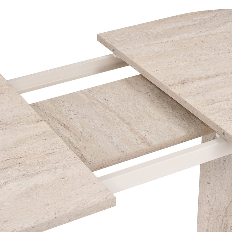 Dano Utdragbart Matbord 160 cm Oval - Travertin - Möbler - Bord & matgrupper - Matbord & köksbord