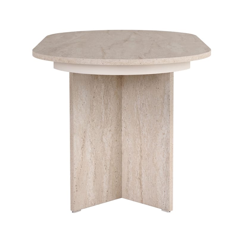 Dano Utdragbart Matbord 160 cm Oval - Travertin - Möbler - Bord & matgrupper - Matbord & köksbord