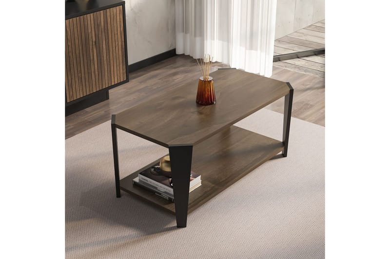 Dargaville Soffbord 91 cm - Valnöt/Svart - Möbler - Bord & matgrupper - Soffbord