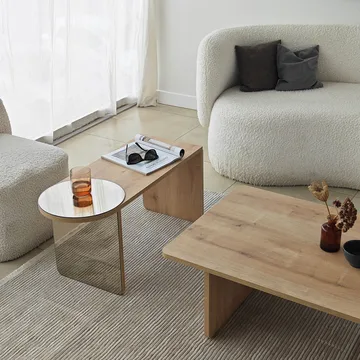 Dasina Soffbord 105 cm - Bronzie/Safir Ek - Möbler - Bord & matgrupper - Soffbord