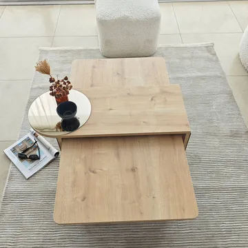 Dasina Soffbord 105 cm - Bronzie/Safir Ek - Möbler - Bord & matgrupper - Soffbord