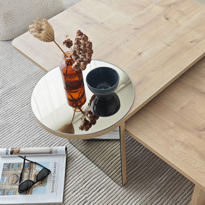 Dasina Soffbord 105 cm - Bronzie/Safir Ek - Möbler - Bord & matgrupper - Soffbord
