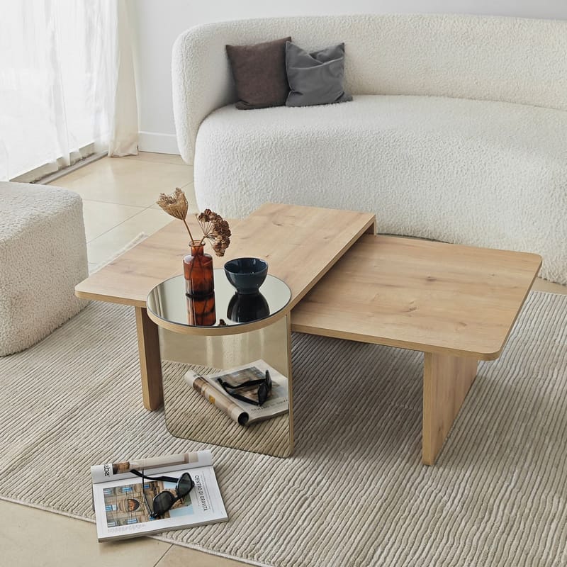 Dasina Soffbord 105 cm - Bronzie/Safir Ek - Möbler - Bord & matgrupper - Soffbord