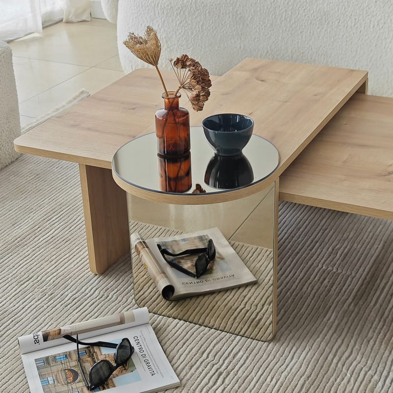 Dasina Soffbord 105 cm - Bronzie/Safir Ek - Möbler - Bord & matgrupper - Soffbord